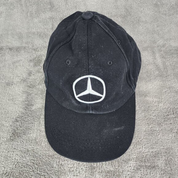Black Mercedes-Benz Adjustable Baseball Cap Embroidered - Picture 3 of 11